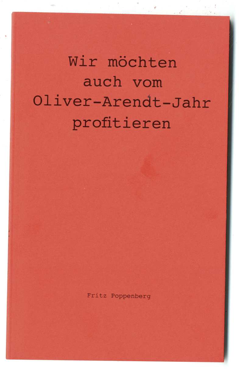 Wir möchten auch vom Oliver-Arendt-Jahr profitieren.